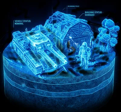 Forest Warzone recon hologram